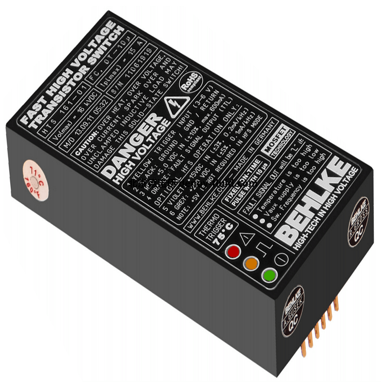 Behlke  HTS 50-05高壓開關(guān)技術(shù)參數(shù)