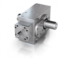 Nidec Graessner 斜齒輪錐齒輪箱，由于使用了準(zhǔn)雙曲面錐齒輪，噪音特別低