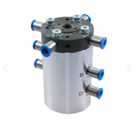 HYDROKOMP氣動(dòng)旋接器，將壓縮空氣從固定部件輸送到旋轉(zhuǎn)機(jī)器部件