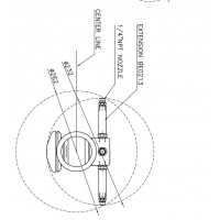 Bolondi清洗清潔旋轉(zhuǎn)式噴嘴噴頭XC200P XC061A布隆迪工業(yè)車輛