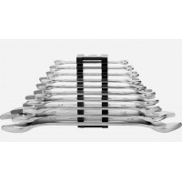 Bahco公制雙開口扳手套裝黑色塑料夾6M/10C 6M/12C鍍鉻微啞光