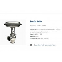 BUROCCO 600 系列金屬密封連接法蘭卡箍衛(wèi)生級(jí)控制閥