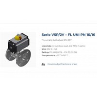 BUROCCO VSP/2V系列-FLUNIPN10/16開關(guān)氣動球閥法蘭連接