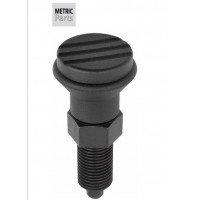 KIPP K0339_A K0339_B公制防松螺釘定位銷鋼質分度柱塞拉手