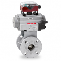 Warex Valve 球閥 DBV 400，法蘭連接，專門用于粉末和散裝處理