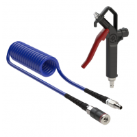 Riegler 螺旋軟管和吹氣槍套件塑料，PU-軟管-? 10x6.5，最大 3m