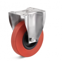 TORWEGGE 耐熱固定滾柱橡膠輪，采用耐熱塑料制成，帶有滑動軸承